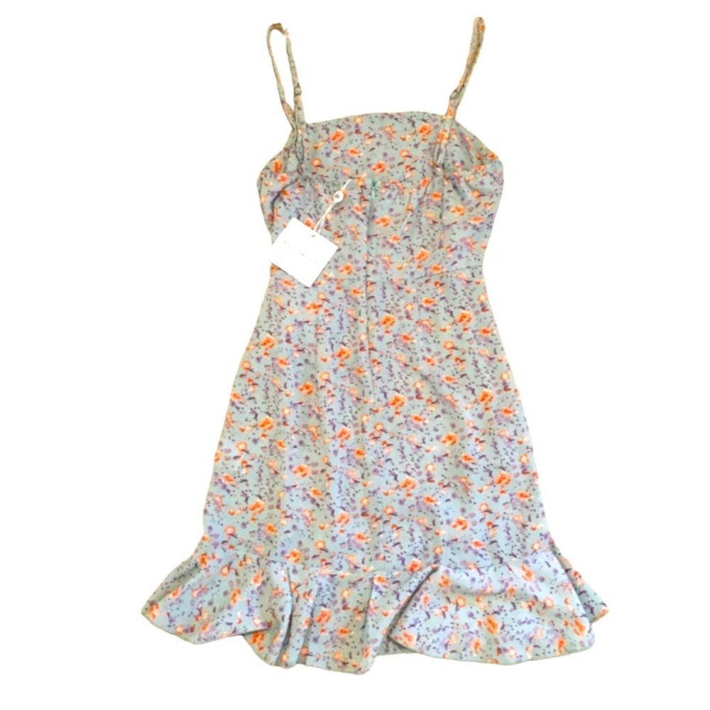 Hello Molly ruffle wrap tie mini dress size large - Picture 5 of 8